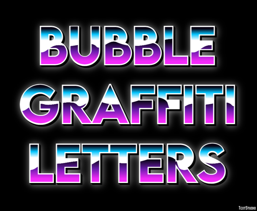 Bubble Graffiti Letters Text Effect