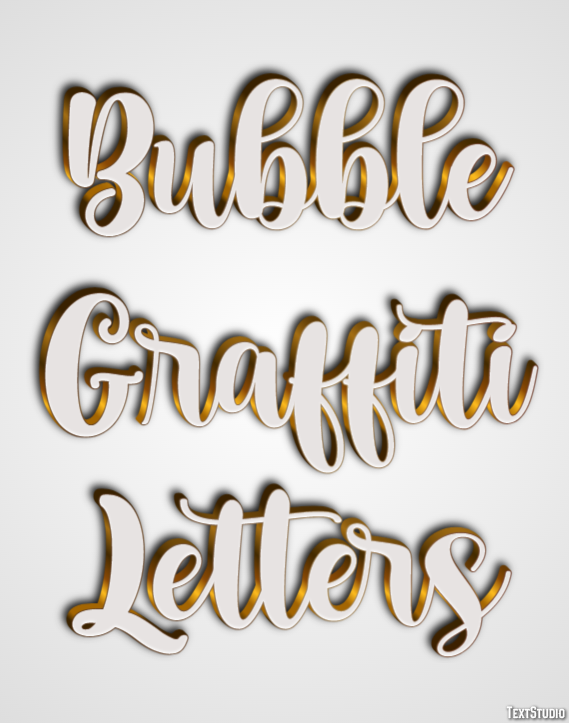 Bubble Graffiti Letters Text Effect