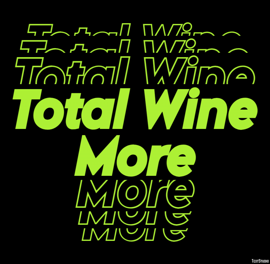 Total Wine More Efeito de texto