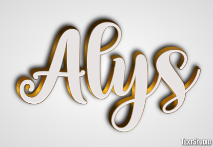 Alys Efeito de texto