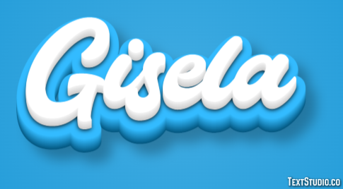 Gisela Efecto de Texto