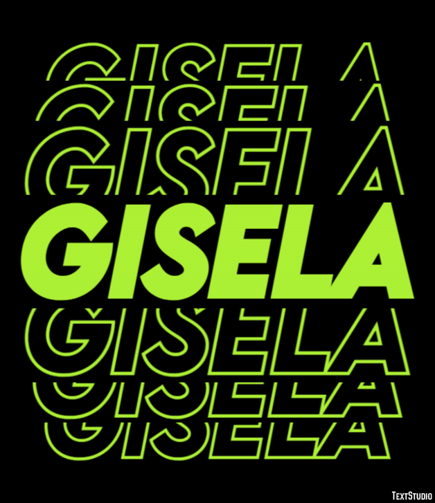 Gisela Efecto de texto