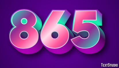 865 Efeito de texto