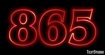 865 Efeito de texto