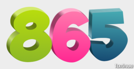 865 Efeito de texto