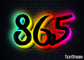 865 Efeito de texto