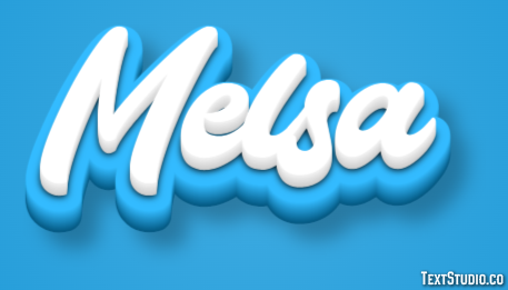 Melsa Efeito de texto