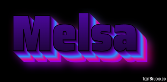Melsa Efeito de texto
