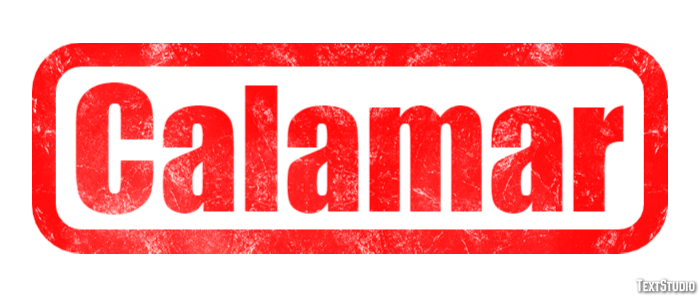 Calamar Efecto de texto
