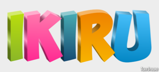 Ikiru Text effect