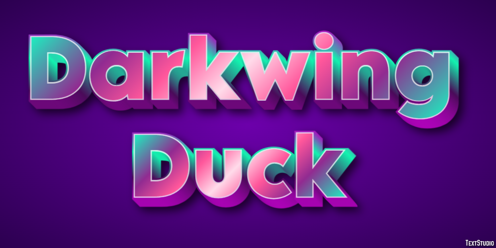 Darkwing Duck Text effect