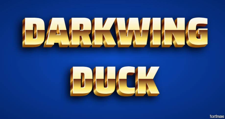 Darkwing Duck Text Effect