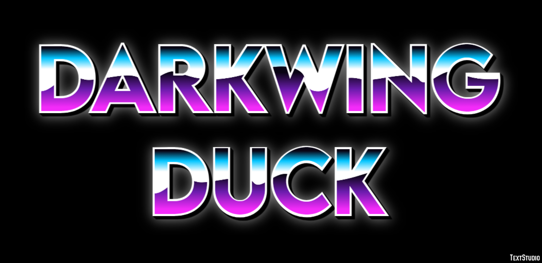 Darkwing Duck Text effect