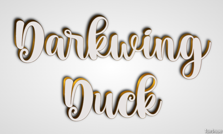 Darkwing Duck Text Effect