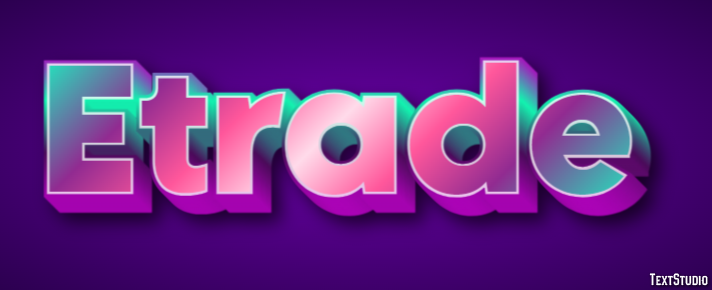 Etrade Tekst Effect