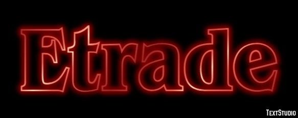 Etrade Tekst effect