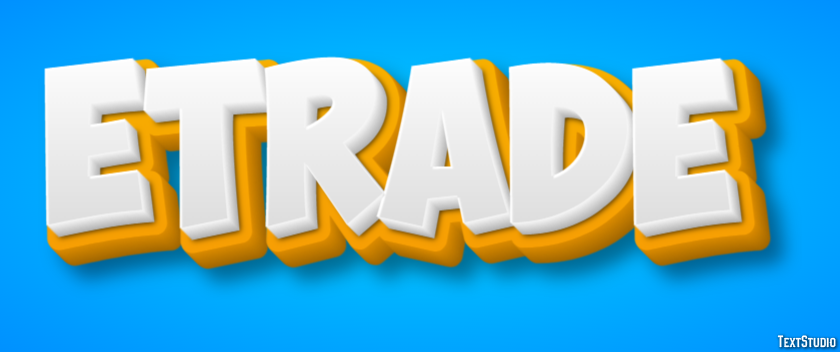Etrade Tekst effect