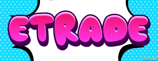Etrade Tekst effect