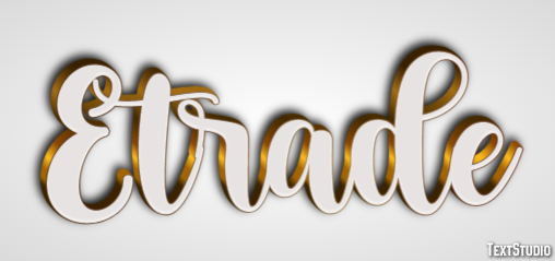 Etrade Tekst effect