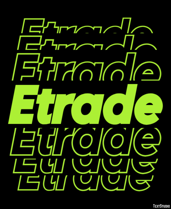 Etrade Tekst Effect