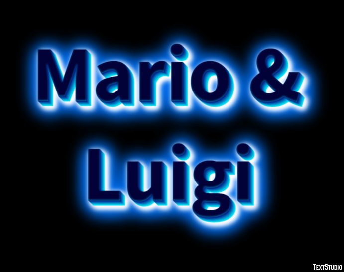 Mario & Luigi Effetto testo