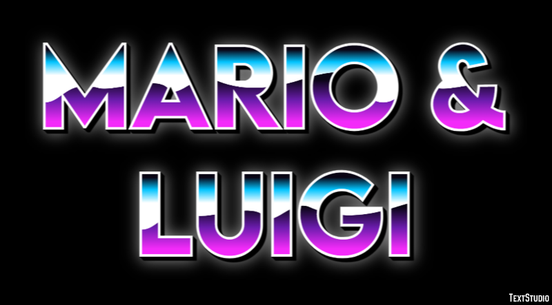 Mario & Luigi Effetto testo