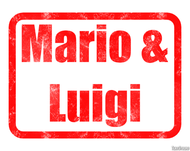 Mario & Luigi Tekst Effect