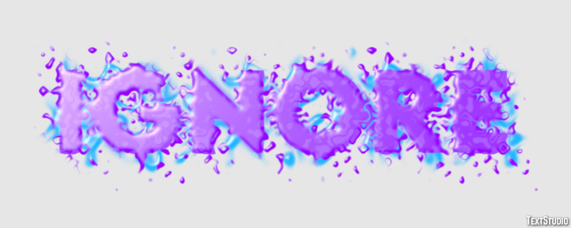 Ignore Effet de Texte