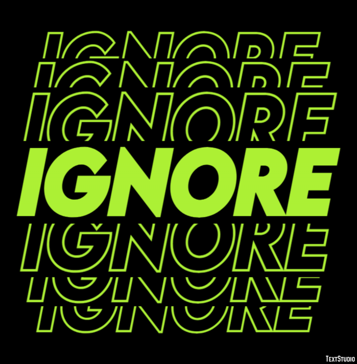Ignore Effet de Texte