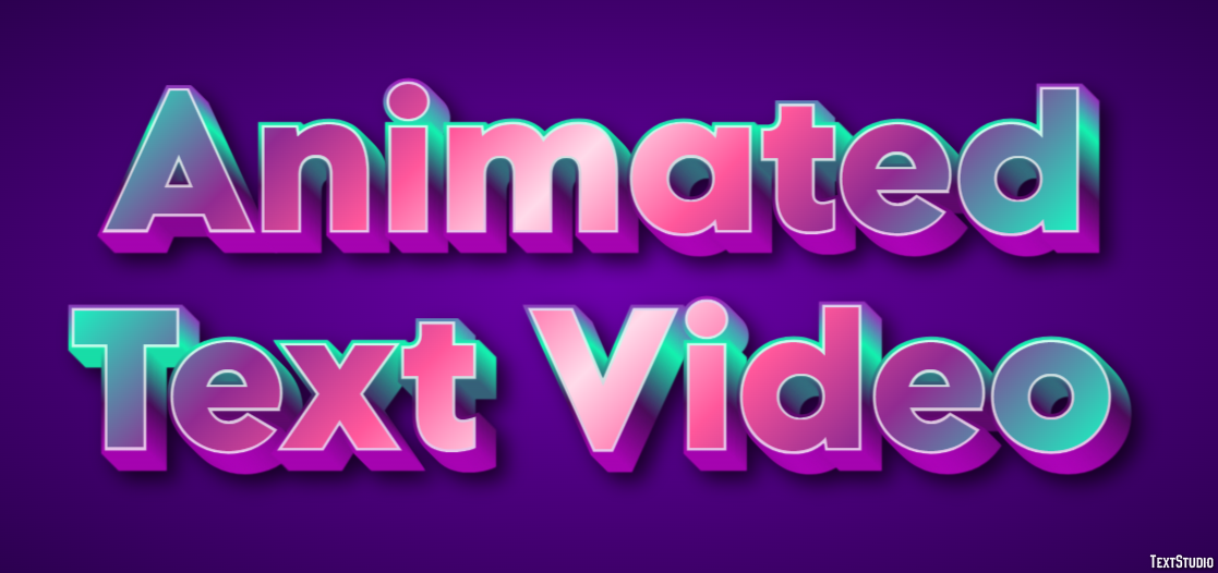Animated Text Video Text Effect