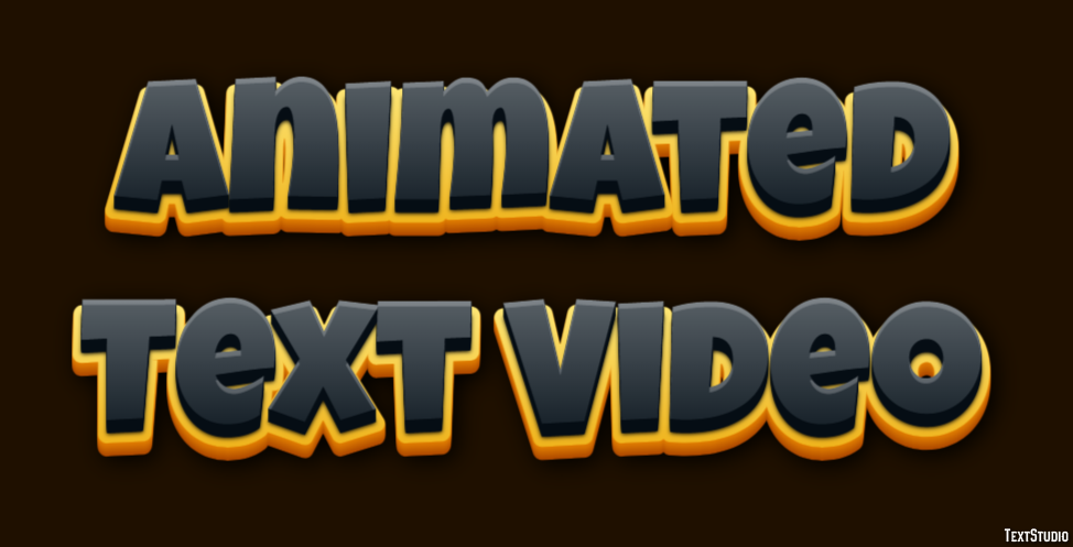 Animated Text Video Text Effect