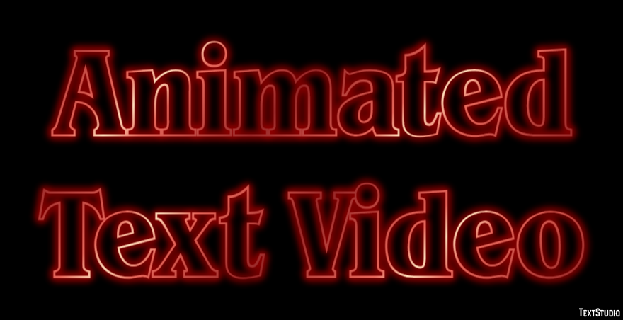 Animated Text Video Text Effect