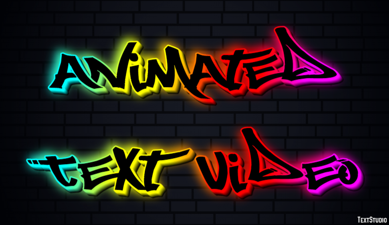 Animated Text Video Text Effect
