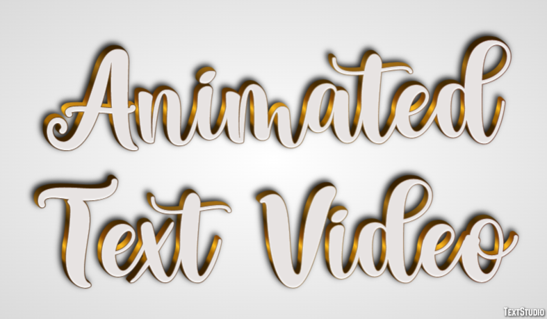 Animated Text Video Text Effect