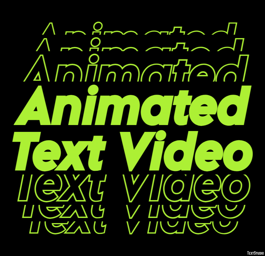 Animated Text Video Text Effect