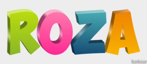 Róża Efekt tekstowy