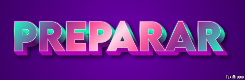 Preparar テキスト効果