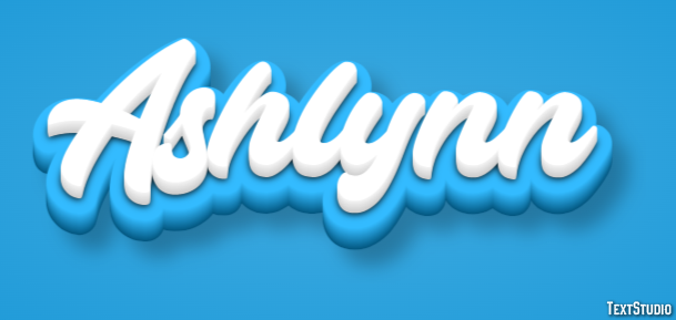 Ashlynn Text effect