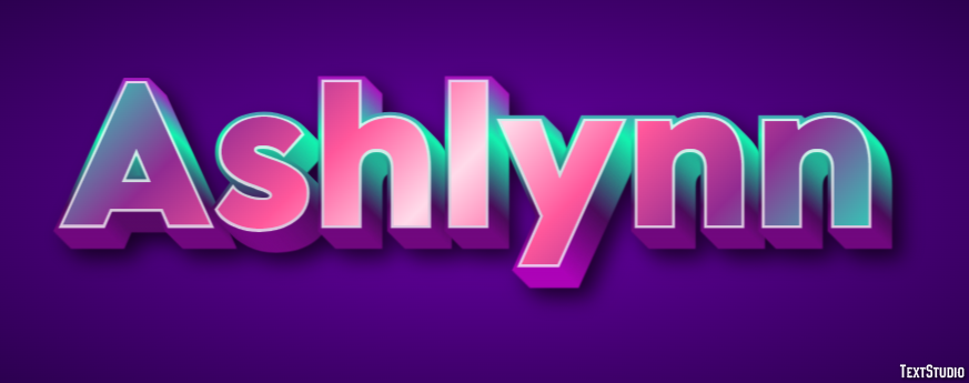 Ashlynn Text effect