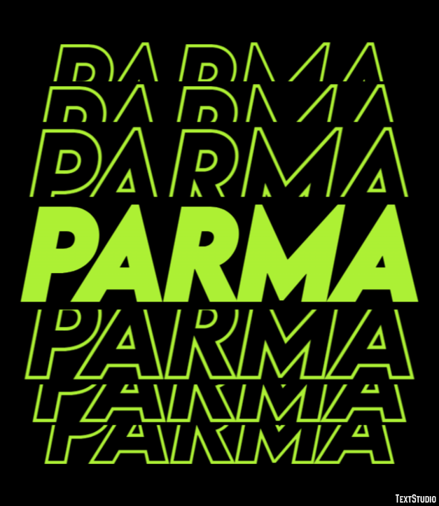 Parma Эффект текста