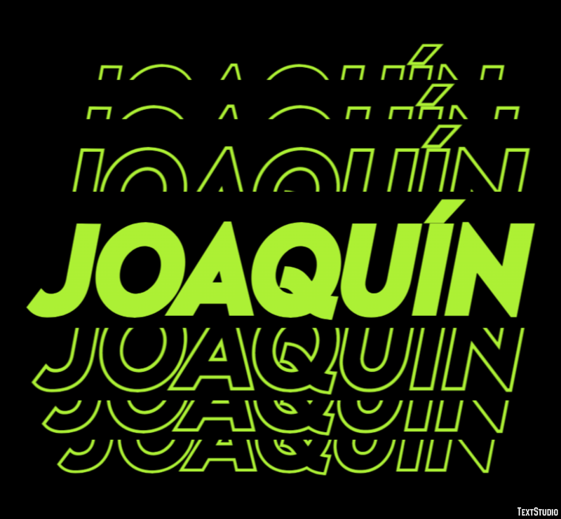 Joaquín Efecto de texto