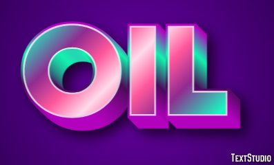 Oil Effet de Texte
