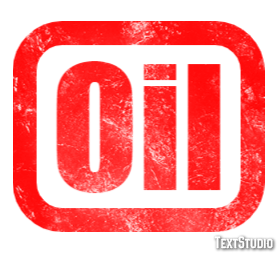 Oil Effet de Texte