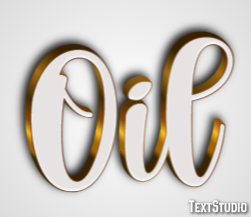 Oil Efecto de Texto