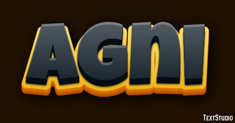 Agni Efeito de texto