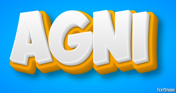 Agni Text Effect