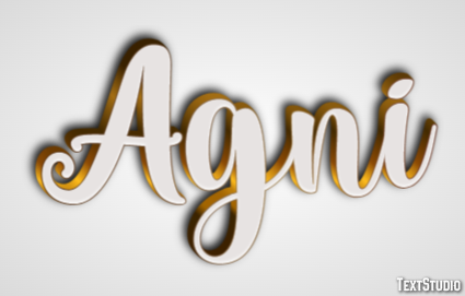Agni Texteffekt
