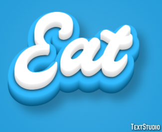 Eat Text effect
