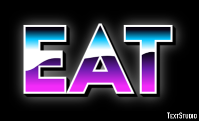 Eat Text Effect