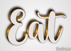 Eat Text Effect